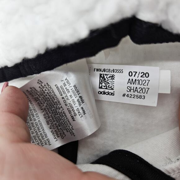 Adidas Size 3 Month Baby Hooded Sherpa Coverall Snowsuit Cozy Fleece Teddy Bear - Picture 9 of 11